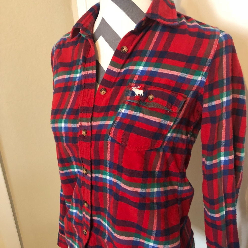Abercrombie and Fitch kids x large plaid shirt